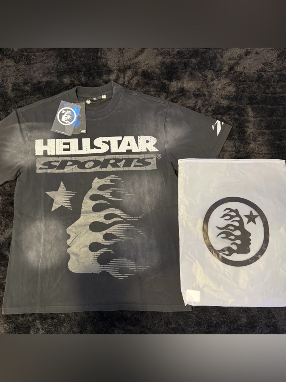 Black Hellstar Sports Shirt🔥